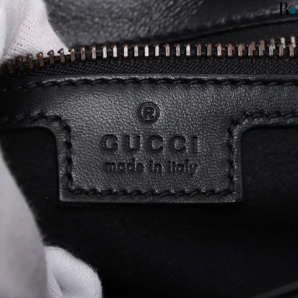 Gucci GG Marmont Leather Chain Shoulder Bag Black 443497 2-way - COA included - Picture 9 of 11
